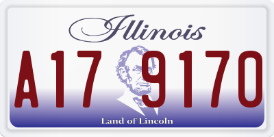 IL license plate A179170