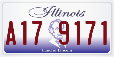 IL license plate A179171