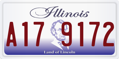 IL license plate A179172
