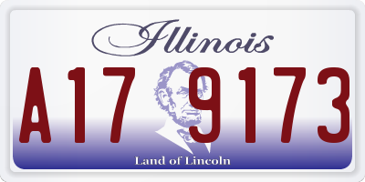 IL license plate A179173