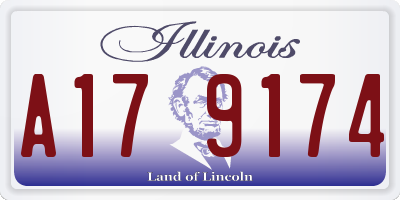 IL license plate A179174