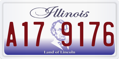 IL license plate A179176