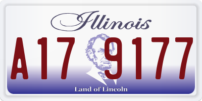 IL license plate A179177