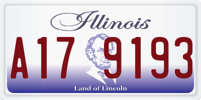 IL license plate A179193