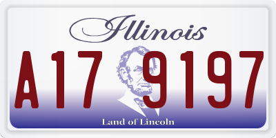 IL license plate A179197