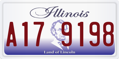 IL license plate A179198