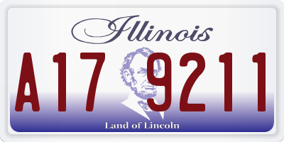 IL license plate A179211