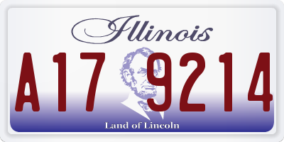 IL license plate A179214