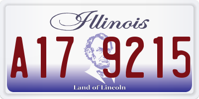 IL license plate A179215