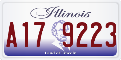 IL license plate A179223