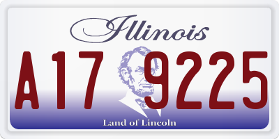 IL license plate A179225
