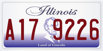 IL license plate A179226