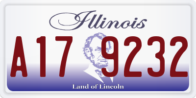 IL license plate A179232