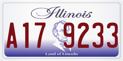 IL license plate A179233
