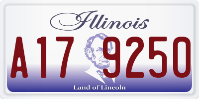 IL license plate A179250
