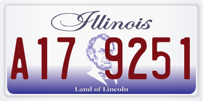 IL license plate A179251