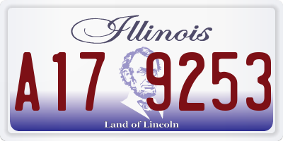 IL license plate A179253