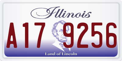 IL license plate A179256