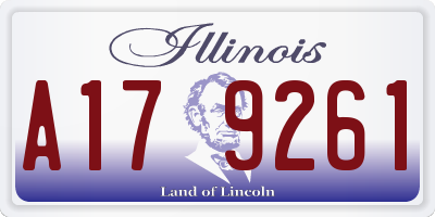 IL license plate A179261