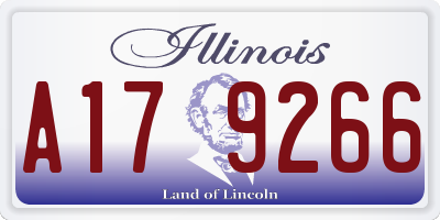 IL license plate A179266