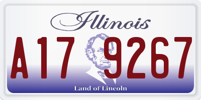 IL license plate A179267
