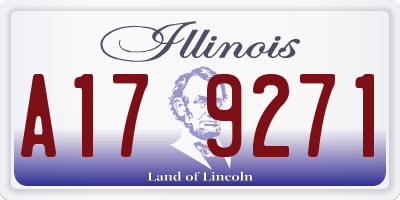 IL license plate A179271