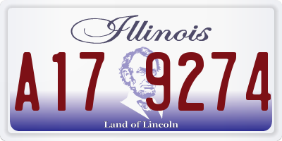 IL license plate A179274