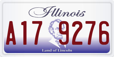 IL license plate A179276