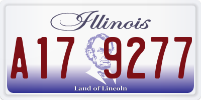 IL license plate A179277