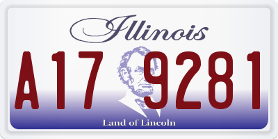 IL license plate A179281