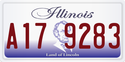 IL license plate A179283
