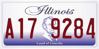 IL license plate A179284
