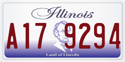 IL license plate A179294