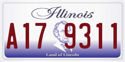 IL license plate A179311