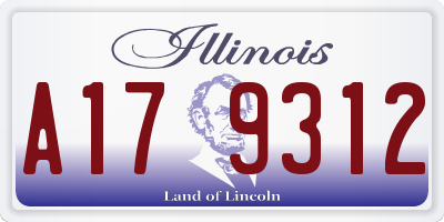 IL license plate A179312