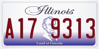 IL license plate A179313