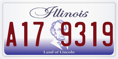 IL license plate A179319