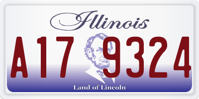 IL license plate A179324