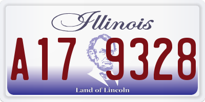 IL license plate A179328