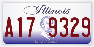 IL license plate A179329