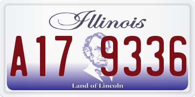 IL license plate A179336