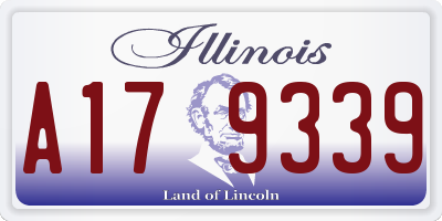 IL license plate A179339