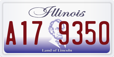IL license plate A179350