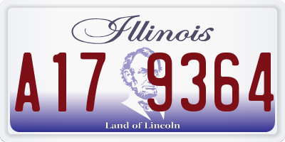 IL license plate A179364