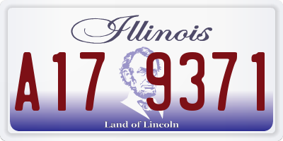 IL license plate A179371