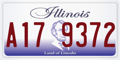 IL license plate A179372