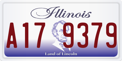 IL license plate A179379