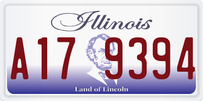 IL license plate A179394