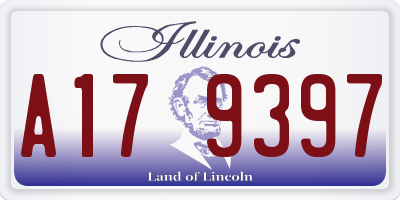 IL license plate A179397