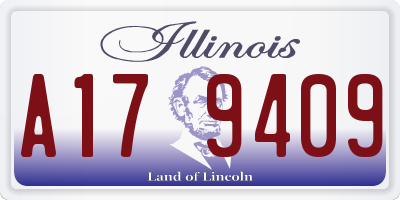 IL license plate A179409